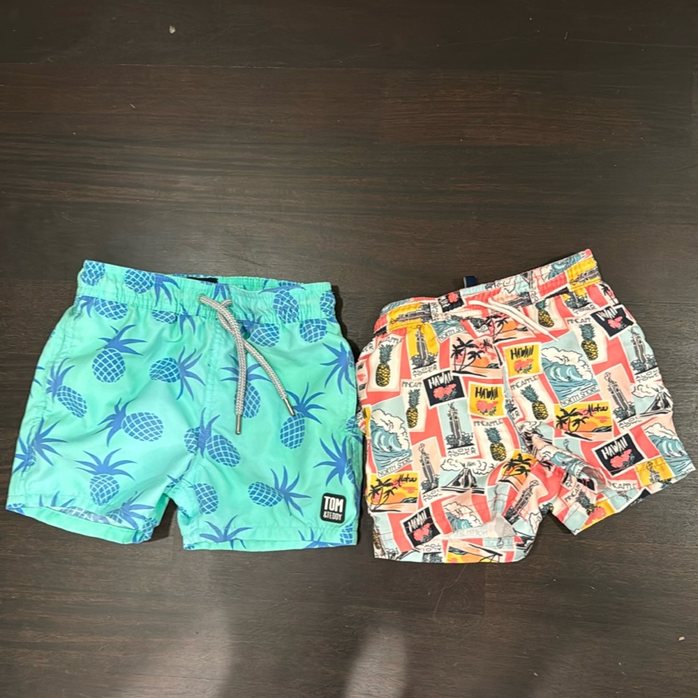 Tom & Teddy + Janie & Jack Swim Trunk Bundle 3